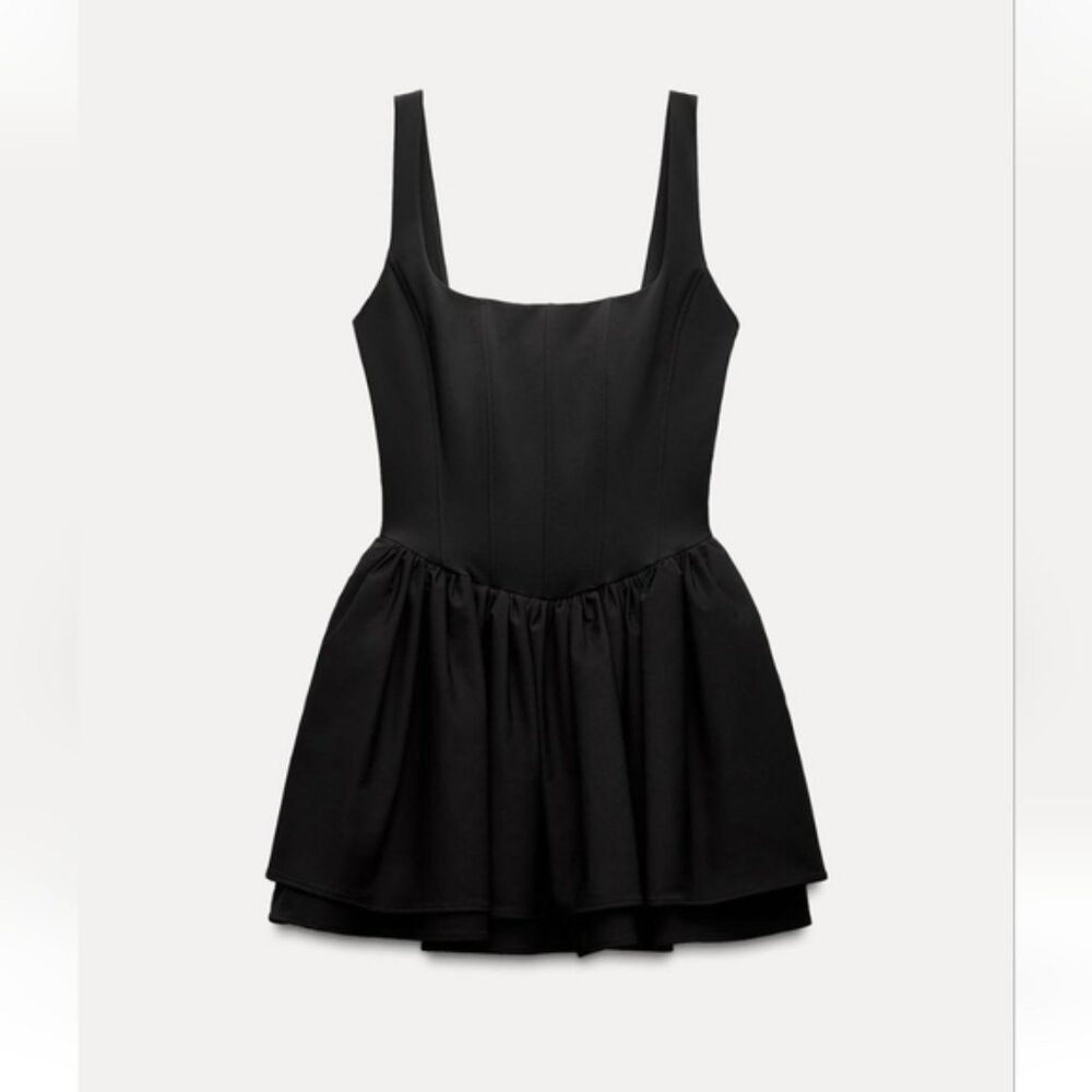 ZARA RUCHED CORSET DRESS - Picture 2 of 12